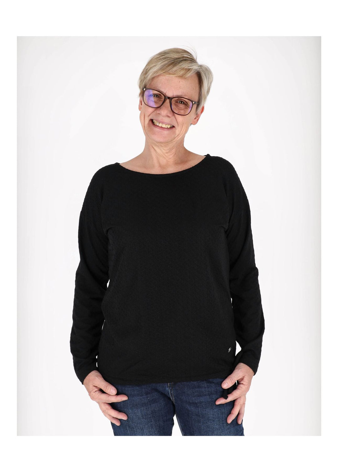 Damen Sweatshirt mit Ziernähten