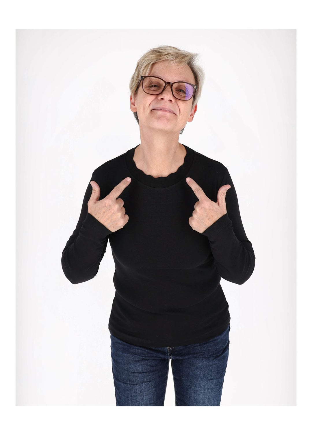 TARA M Damen-Shirt 3/4-Arm