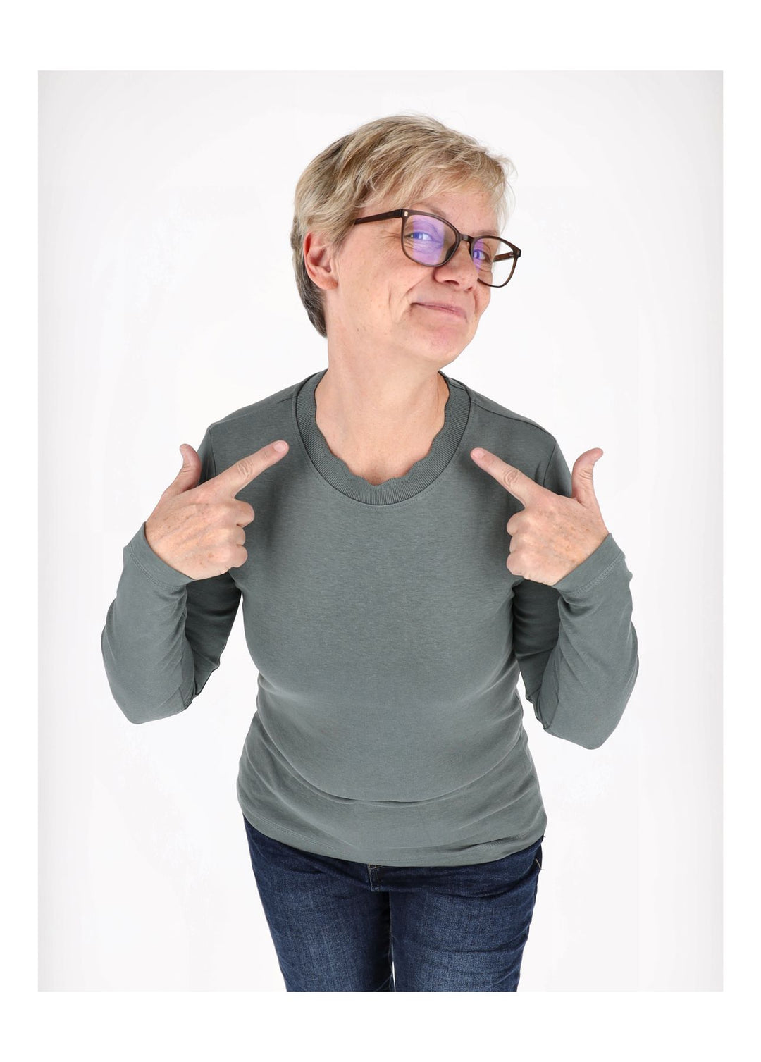 TARA M Damen-Shirt 3/4-Arm