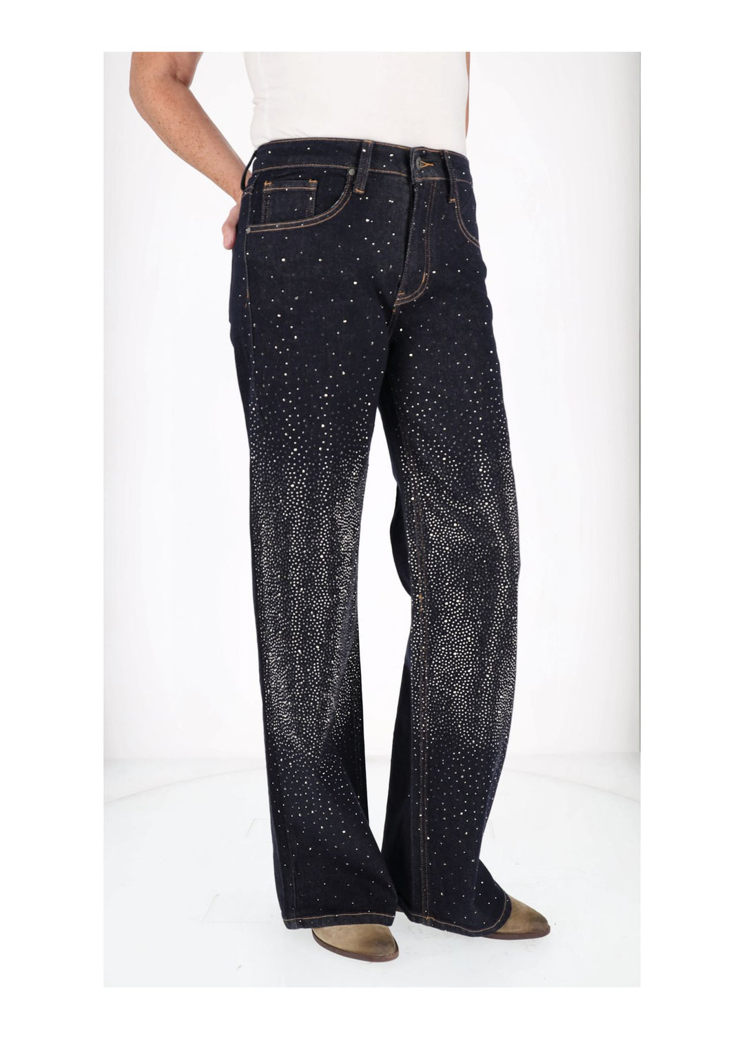 Splash of Color Jeans mit Strass