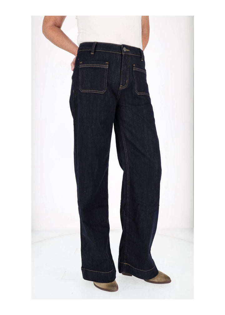 Splash of Color Jeans weites Bein