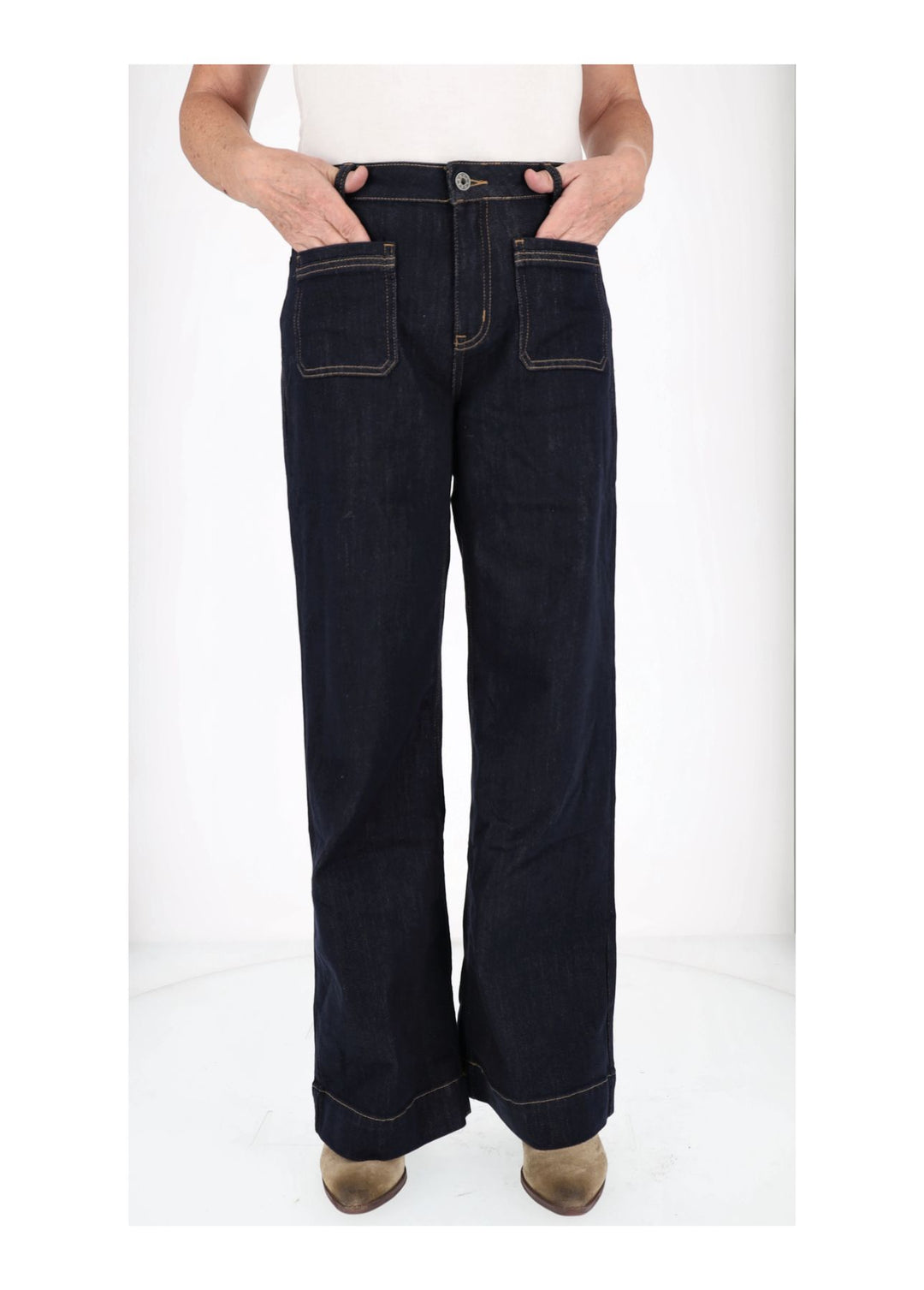 Splash of Color Jeans weites Bein