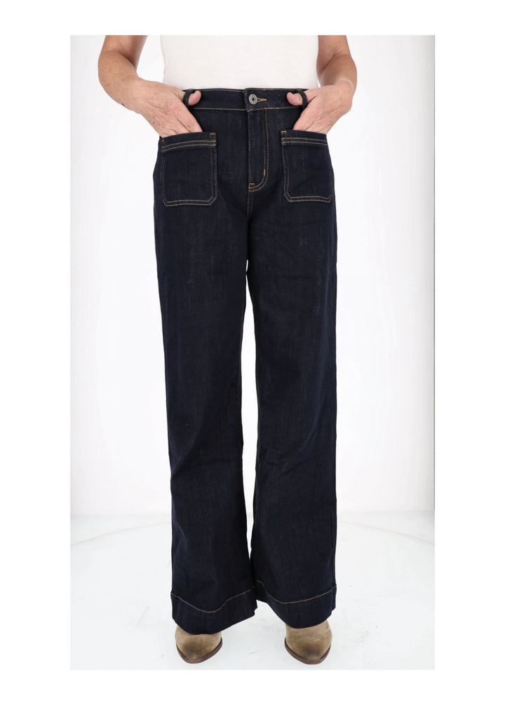 Splash of Color Jeans weites Bein