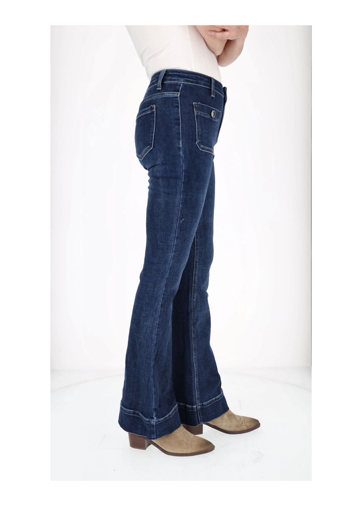 Splash of Color Damen Schlag Jeans
