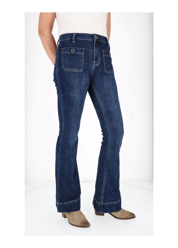 Splash of Color Damen Schlag Jeans
