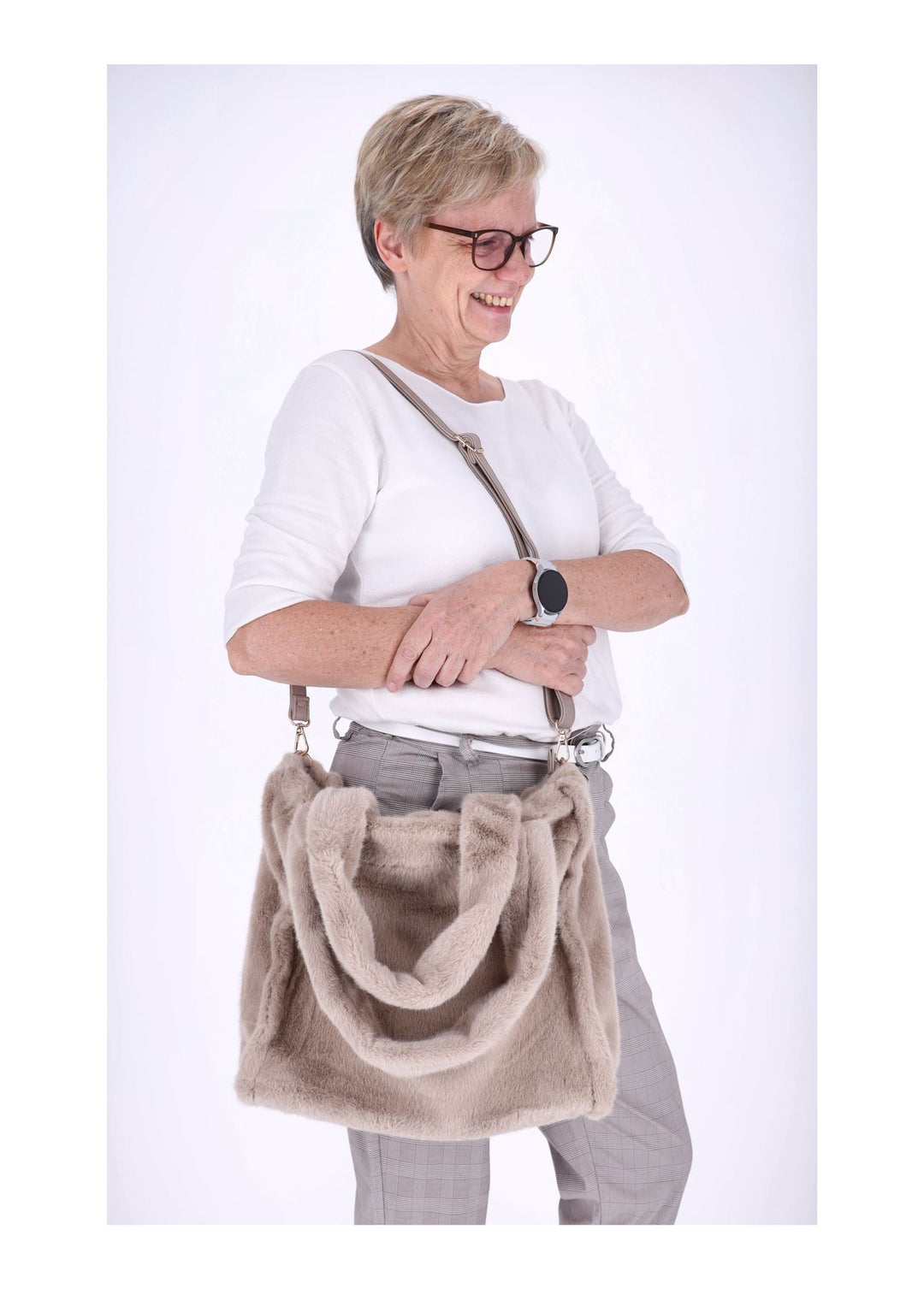 Flauschige Handtasche von Splash of Color