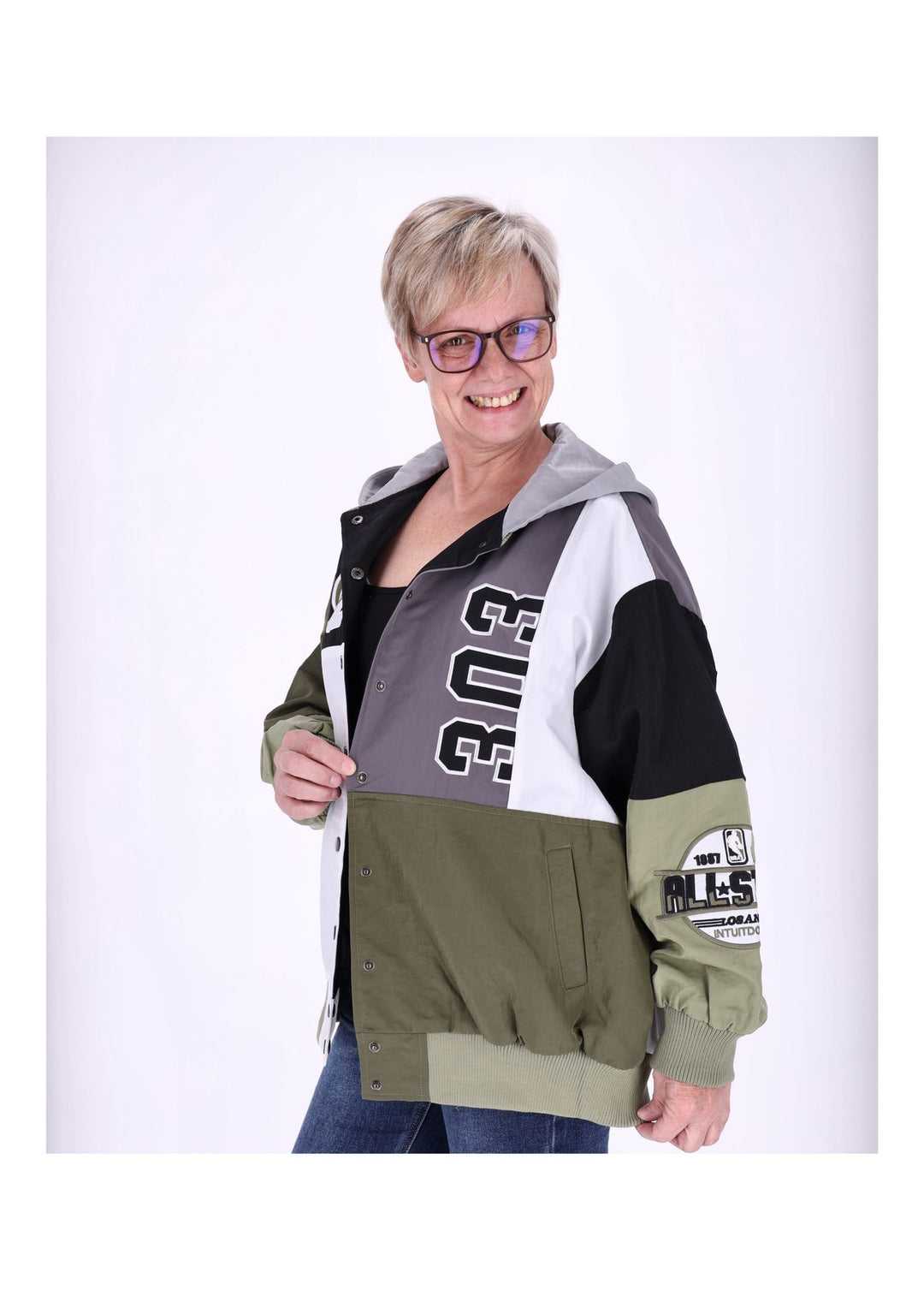Splash of Color Materialmix Jacke Damen