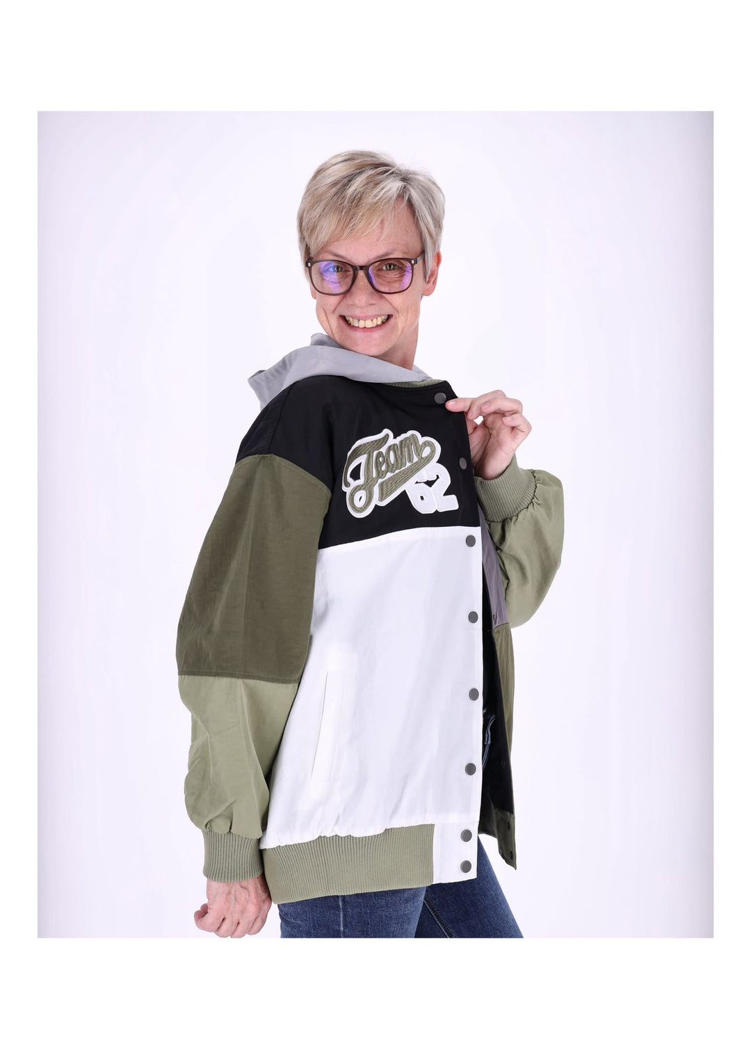 Splash of Color Materialmix Jacke Damen