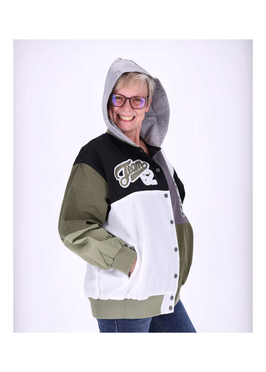 Splash of Color Materialmix Jacke Damen