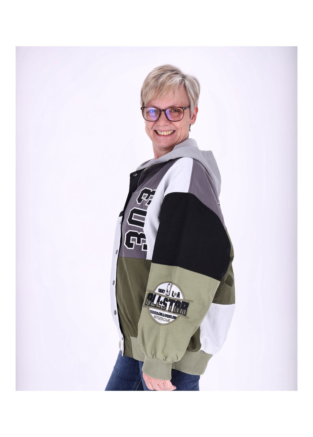 Splash of Color Materialmix Jacke Damen