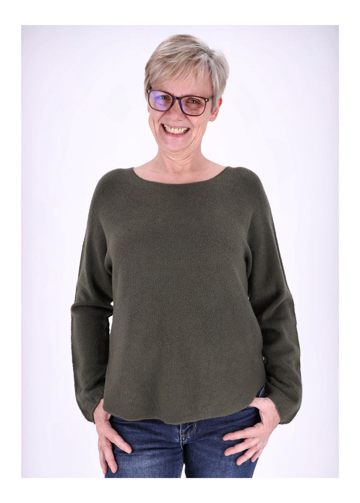 Splash of Color Strickpullover Rundhals Damen