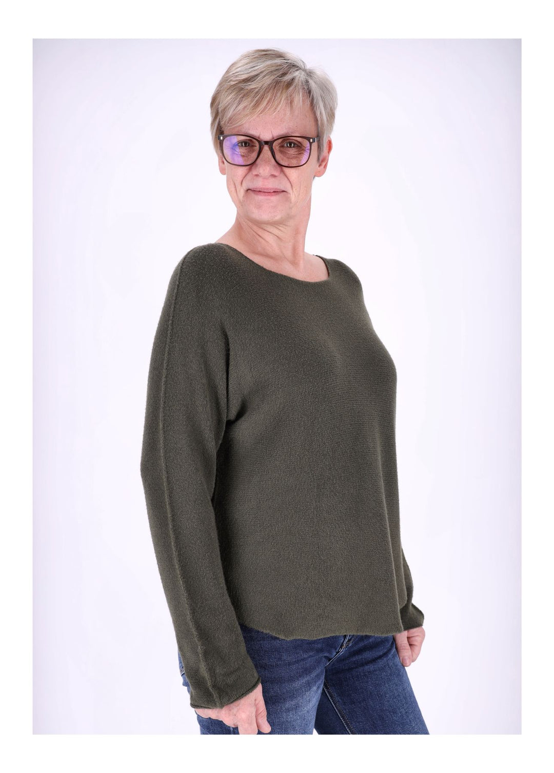 Splash of Color Strickpullover Rundhals Damen