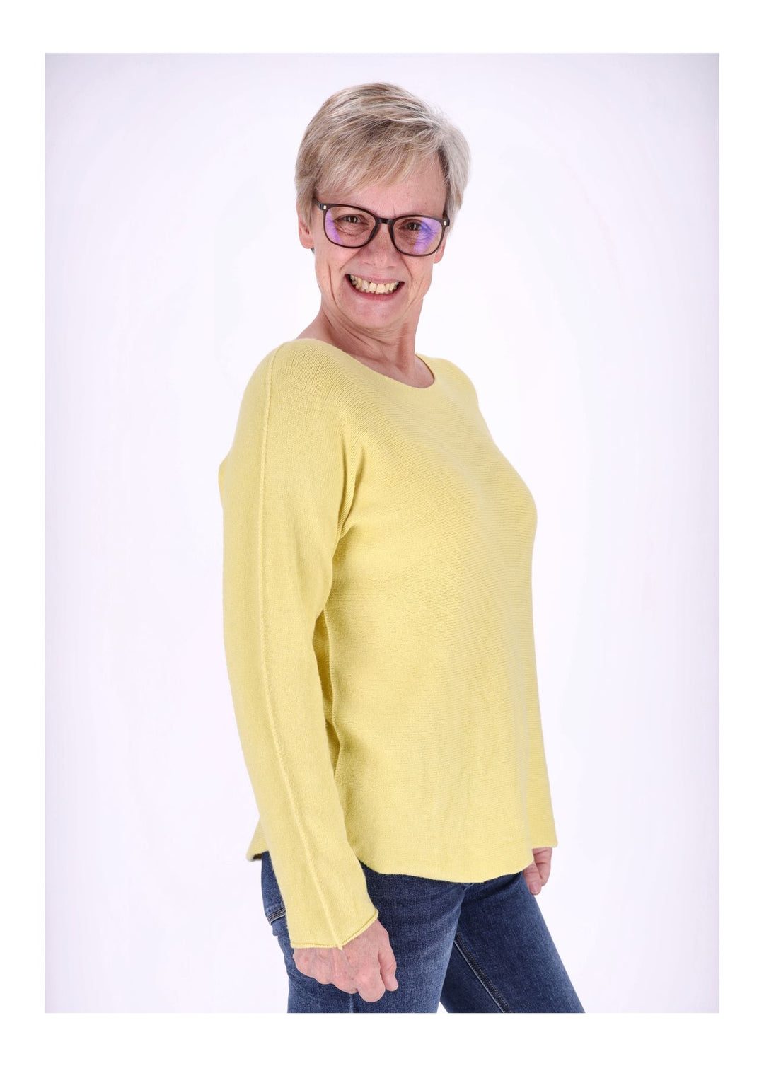 Splash of Color Strickpullover Rundhals Damen