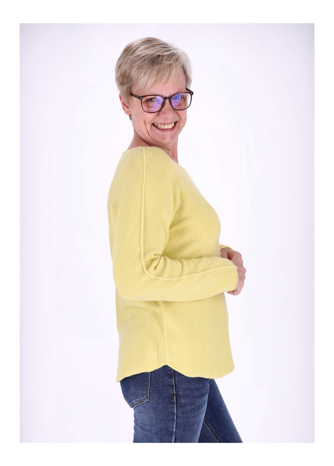 Splash of Color Strickpullover Rundhals Damen