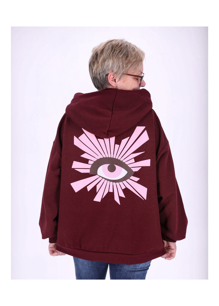 Splash of Color Hoodie Damen