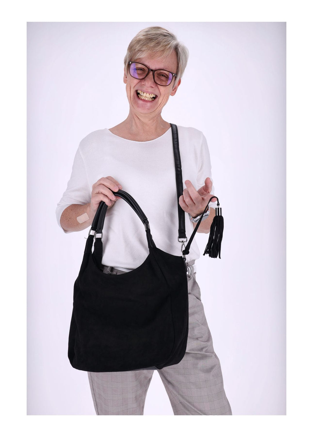 Velour Handtasche Splash of Color