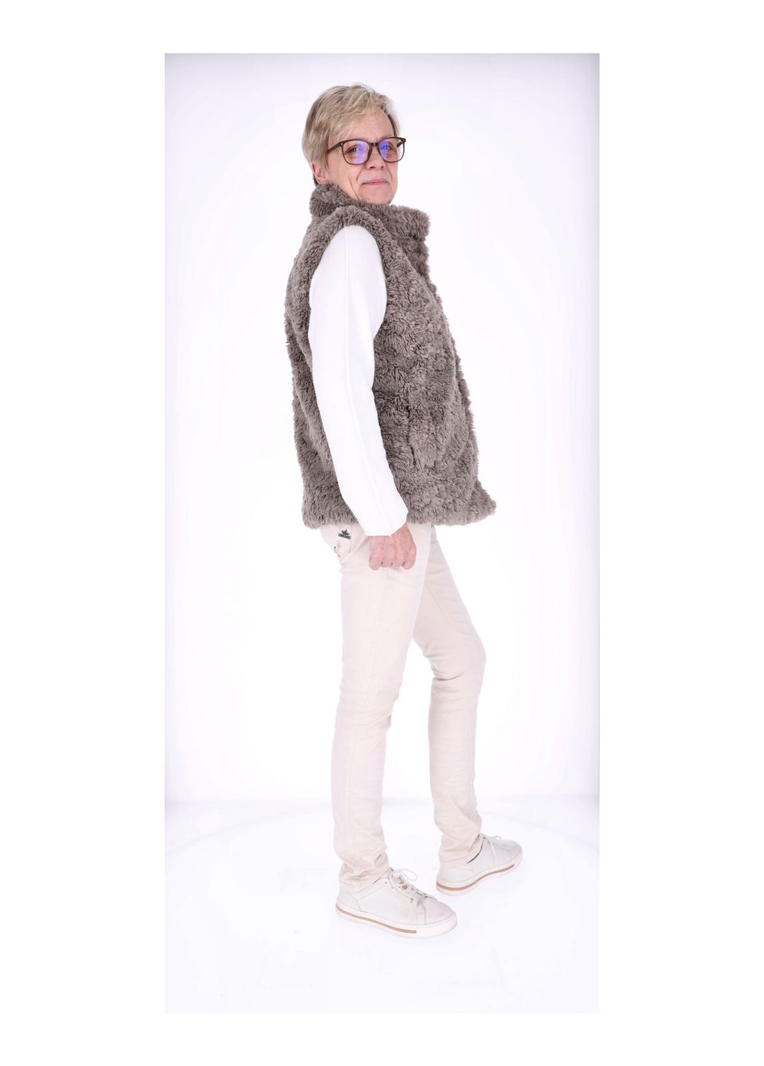 New View Bodywarmer Fake Fur Damen