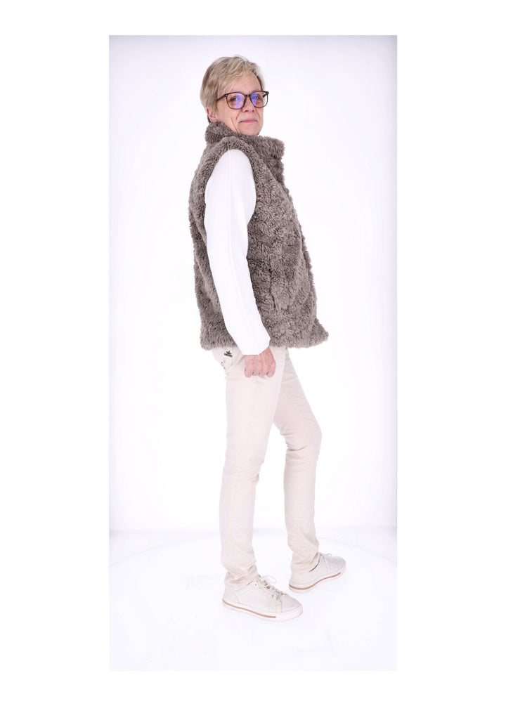 New View Bodywarmer Fake Fur Damen