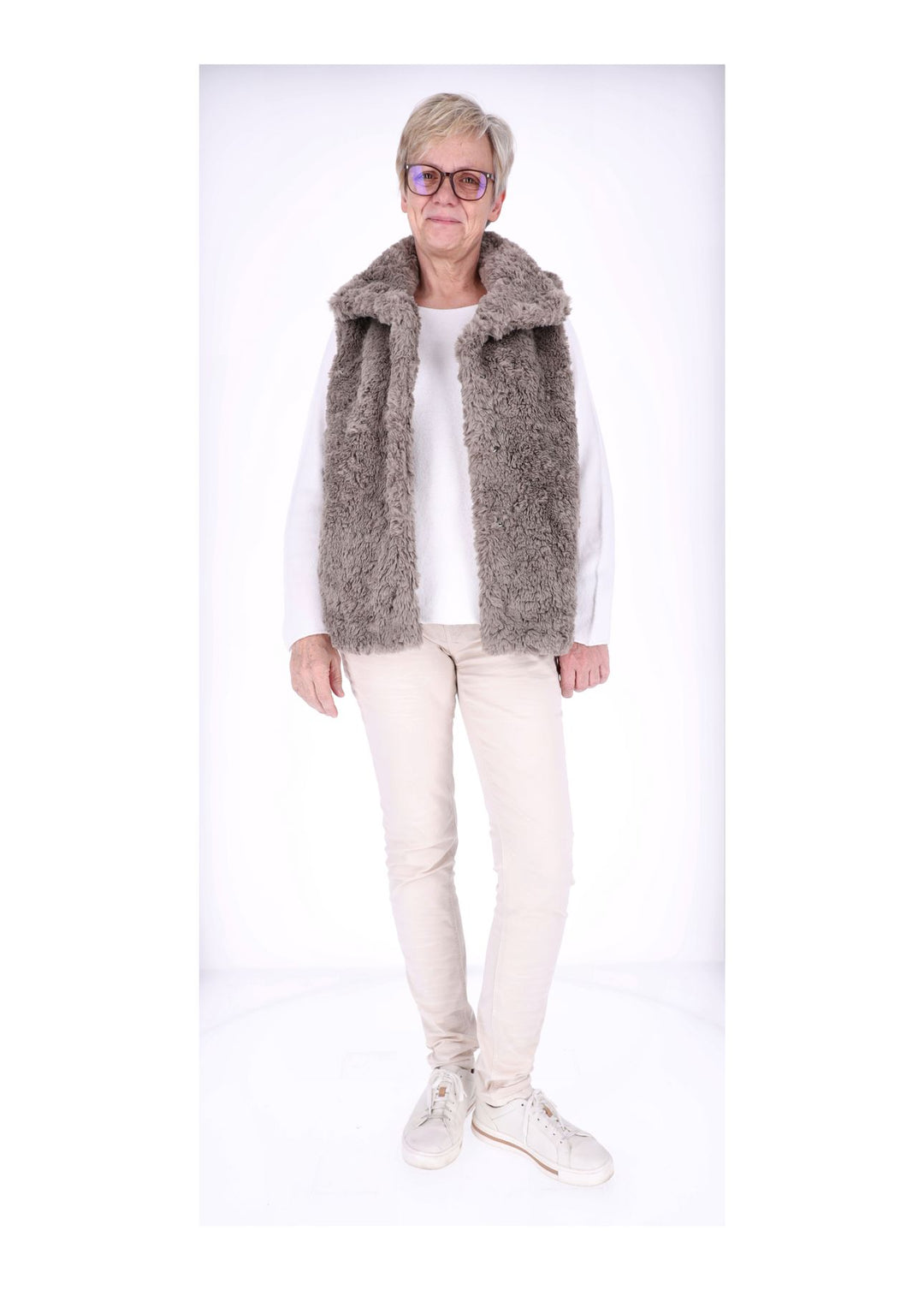 New View Bodywarmer Fake Fur Damen