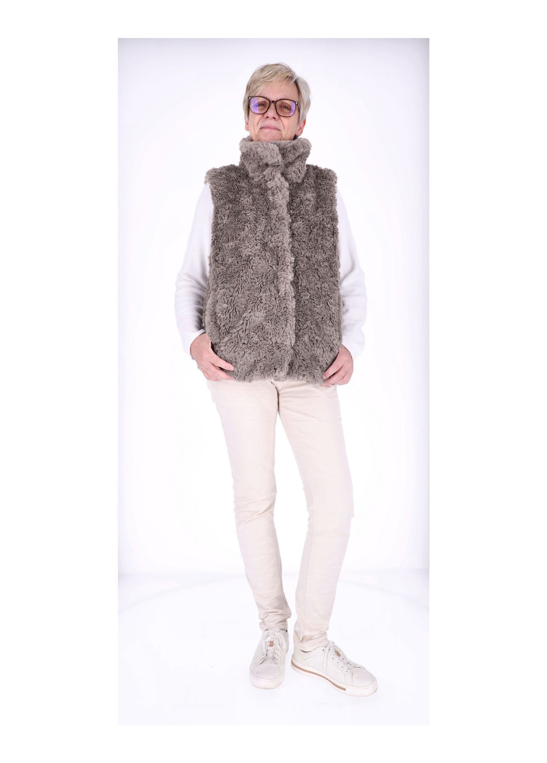 New View Bodywarmer Fake Fur Damen