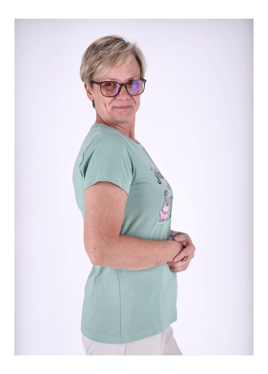New View Ladies Funny T-Shirt Baumwolle
