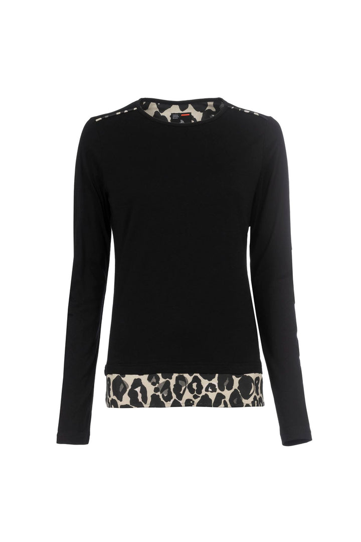 SOQUESTO Langarmshirt Damen Leo