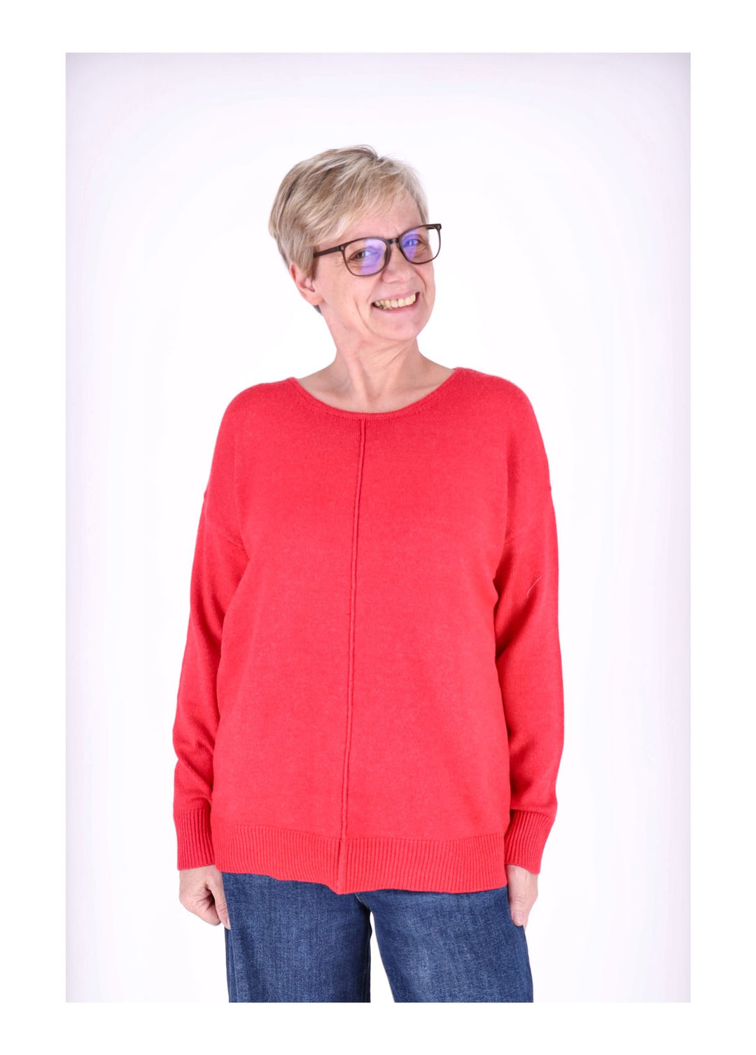TARA M CARLA Rundhals Strickpullover