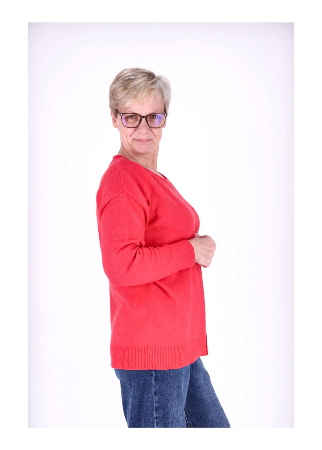 TARA M CARLA Rundhals Strickpullover