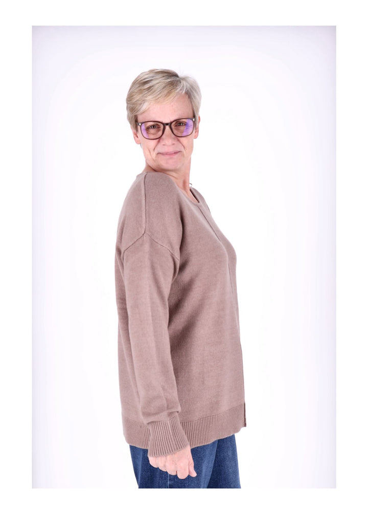 TARA M CARLA Rundhals Strickpullover