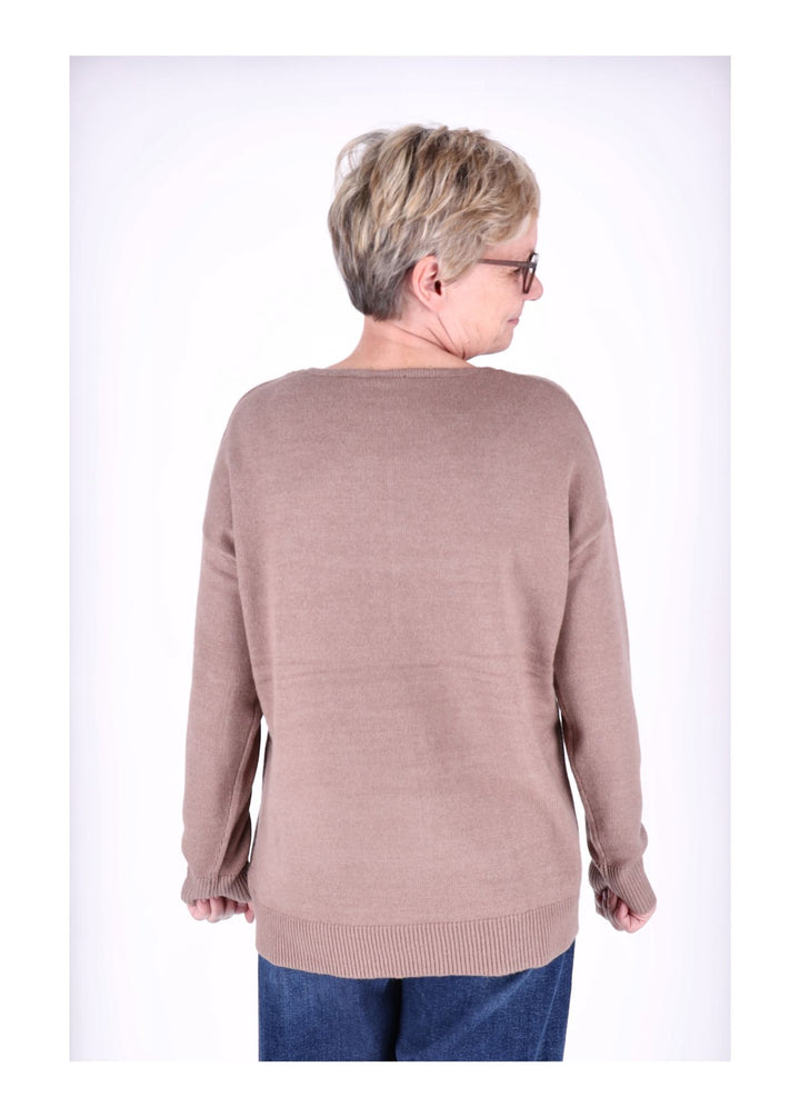 TARA M CARLA Rundhals Strickpullover