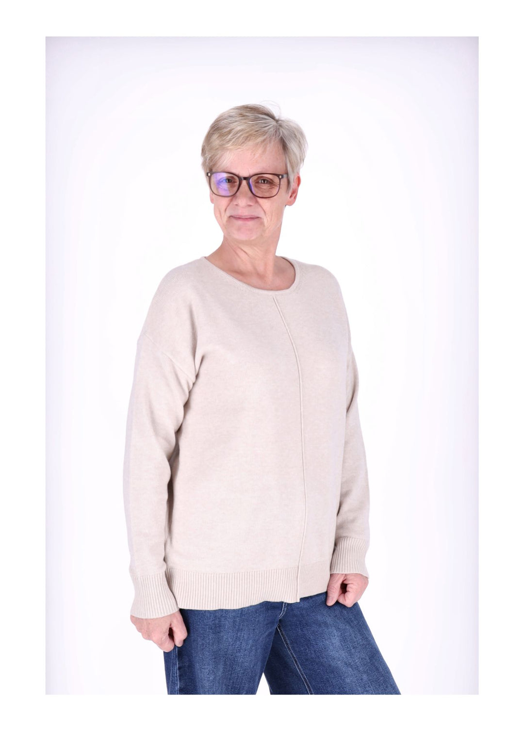 TARA M CARLA Rundhals Strickpullover