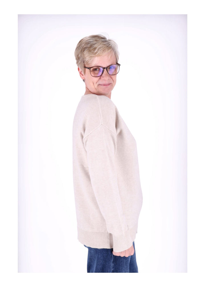 TARA M CARLA Rundhals Strickpullover