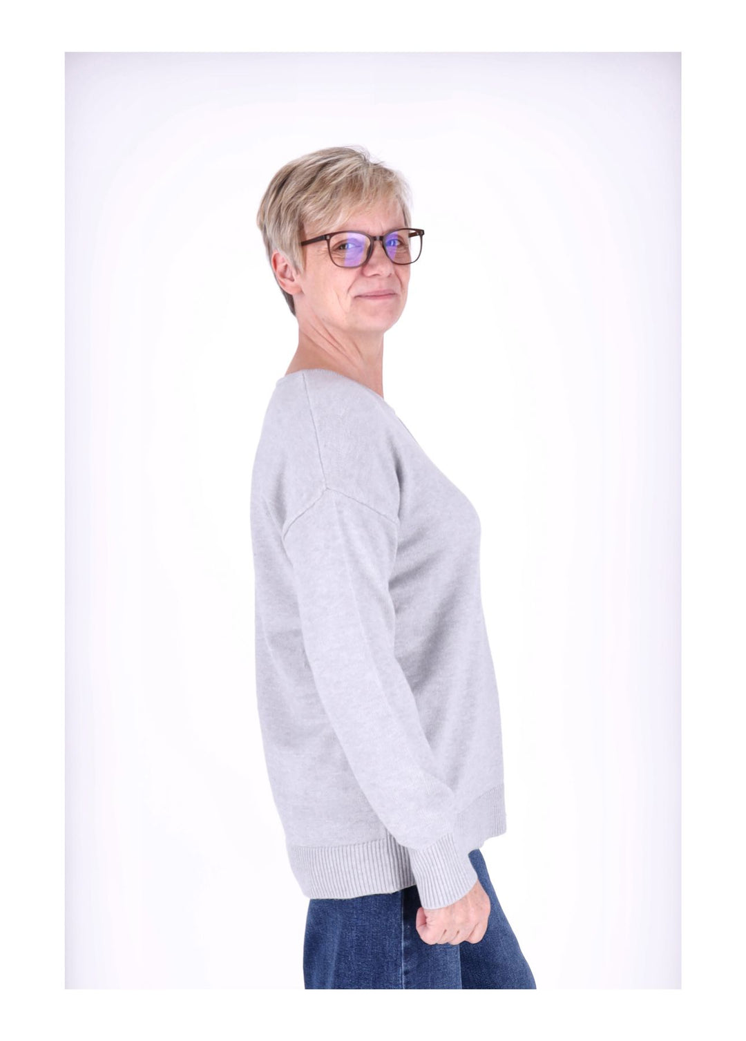 TARA M CARLA Rundhals Strickpullover