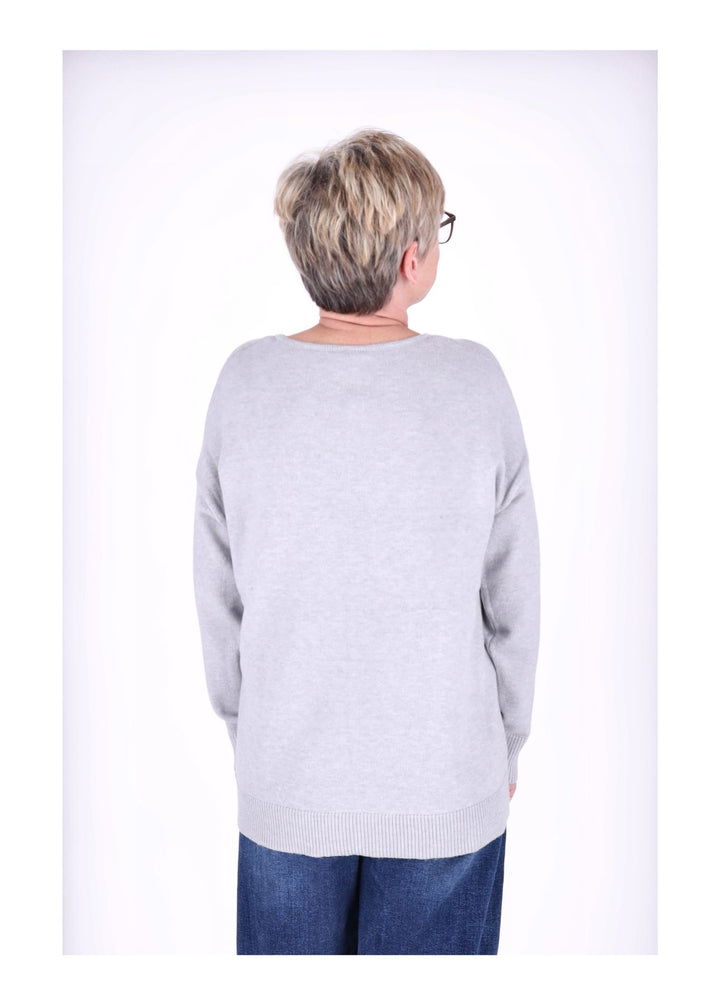TARA M CARLA Rundhals Strickpullover