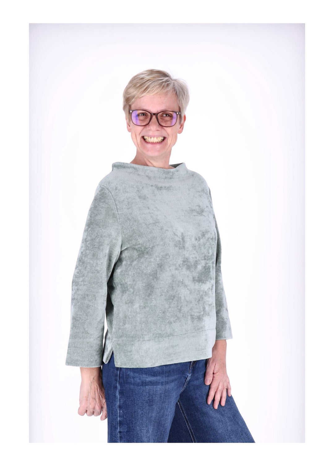 New View Damen Sweatshirt 3/4 Ärmel