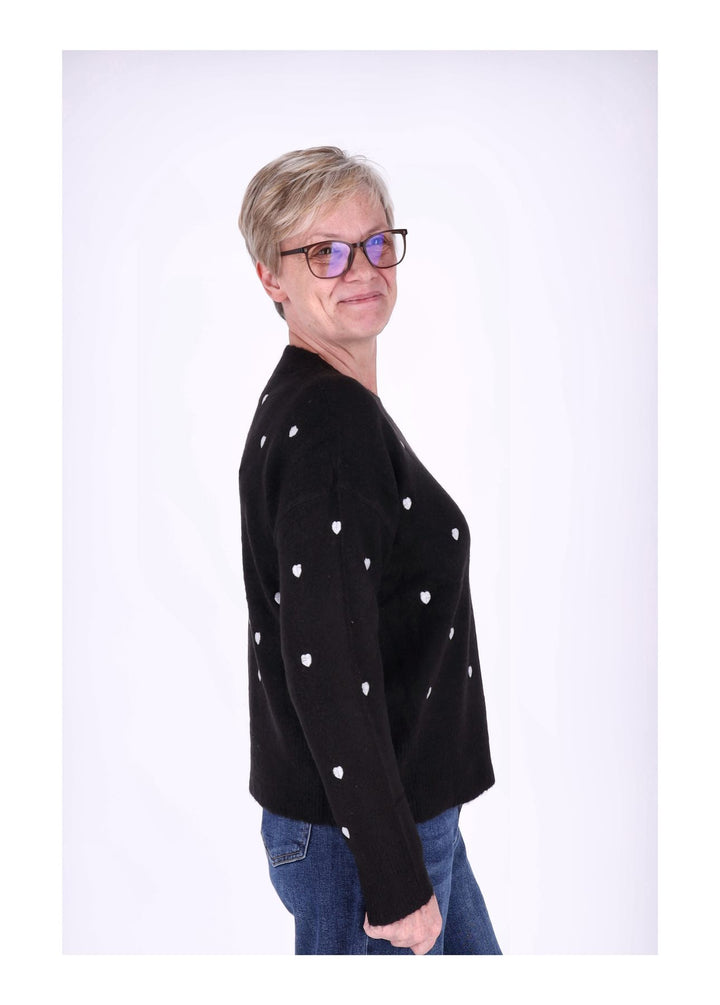 Hailys Strickpullover Damen Herzchen