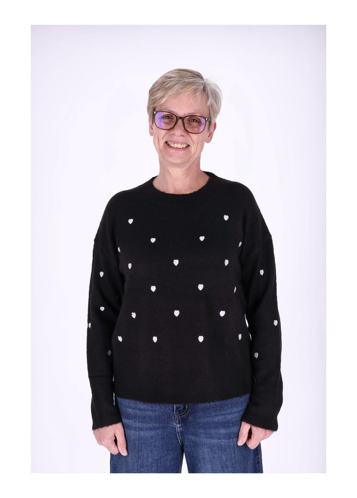 Hailys Strickpullover Damen Herzchen