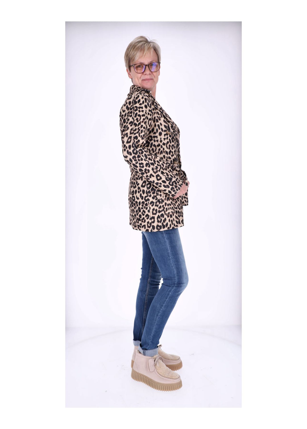 Splash of Color Kurzjacke Damen Leo