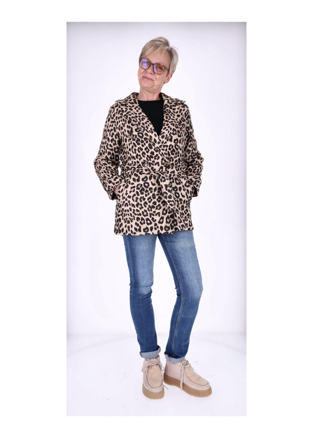 Splash of Color Kurzjacke Damen Leo