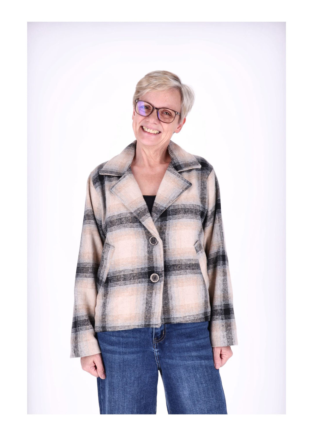 Splash of Color Wolljacke Karo