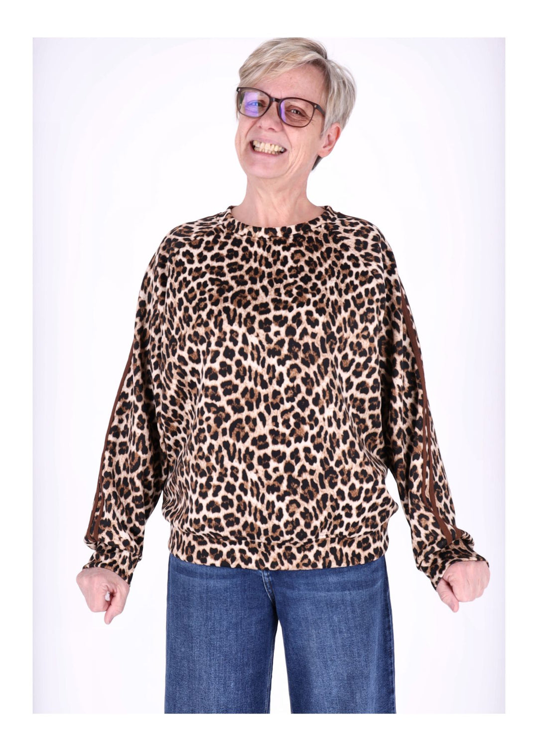 Splash of Color Damen Sweatshirt Leo