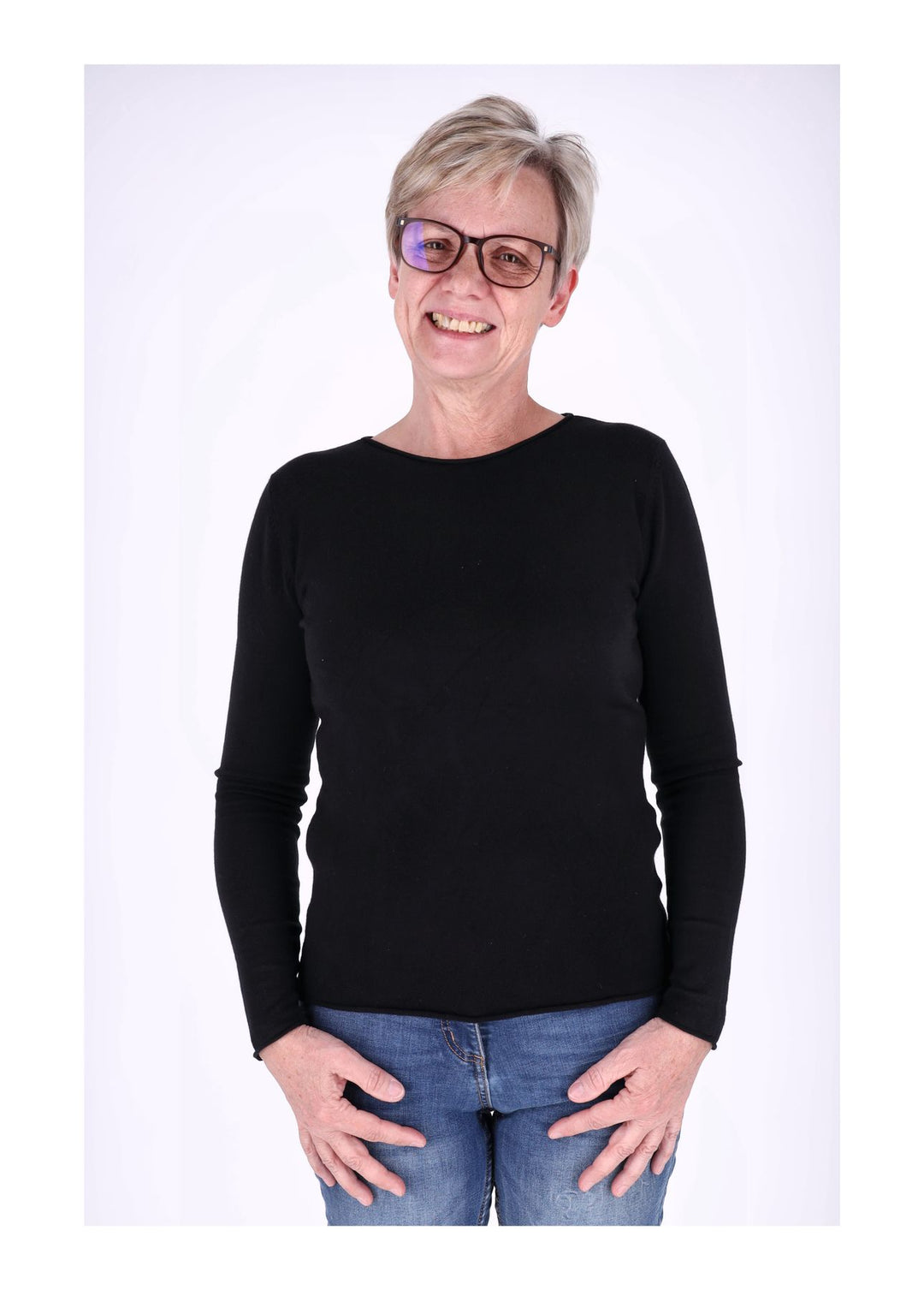 Splash of Color Feinstrick Pullover