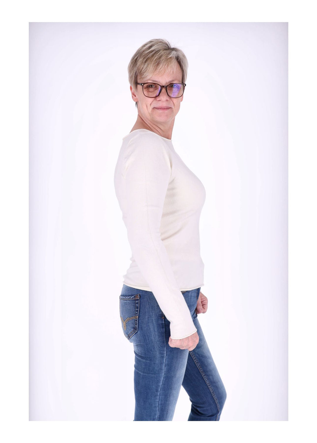 Splash of Color Feinstrick Pullover