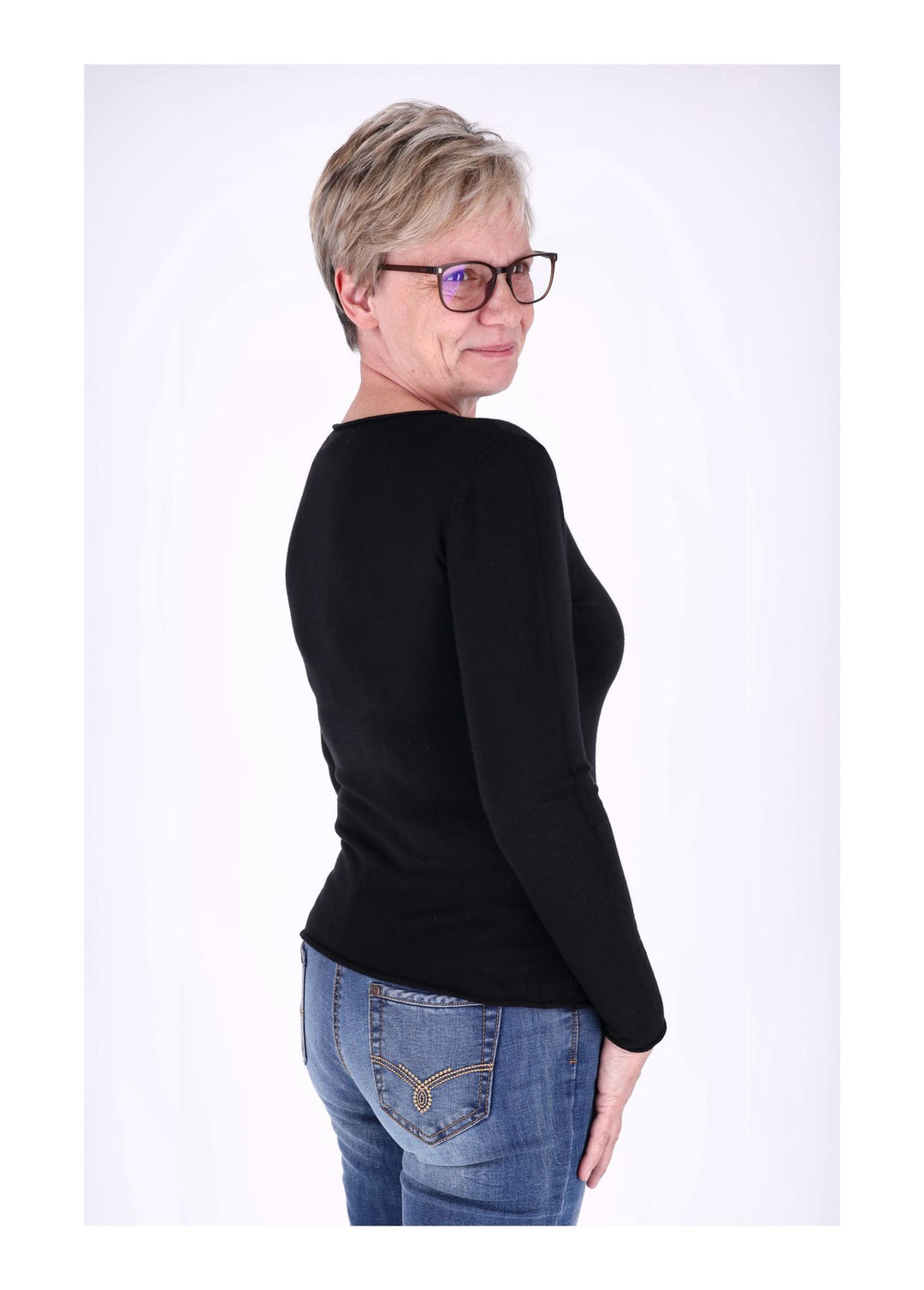 Splash of Color Feinstrick Pullover
