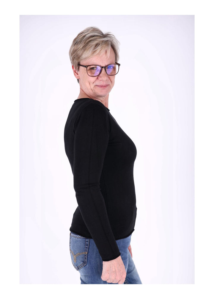 Splash of Color Feinstrick Pullover