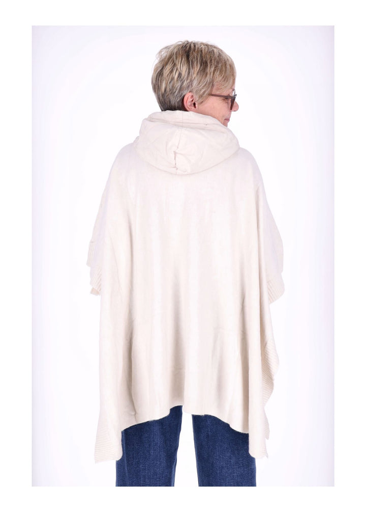 Splash of Color Damen Poncho Materialmix