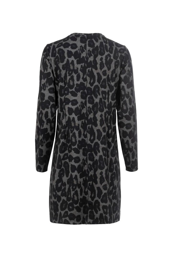 SOQUESTO Kleid kurz Leomuster