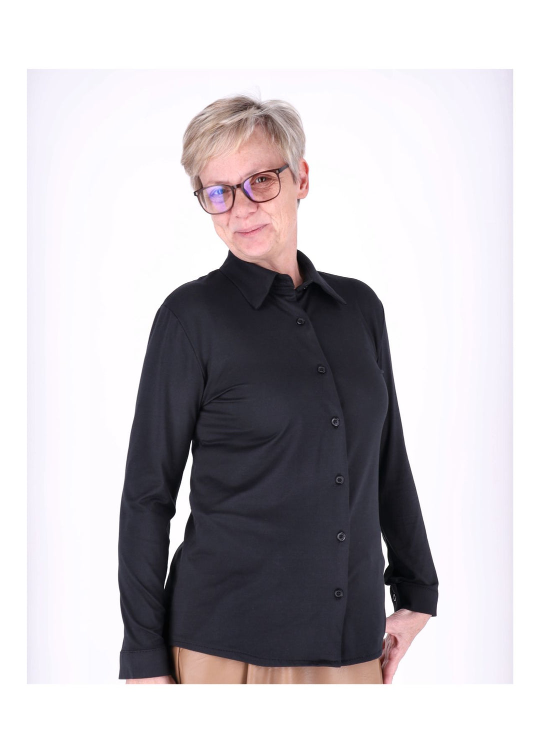 Splash of Color Bluse Uni Damen