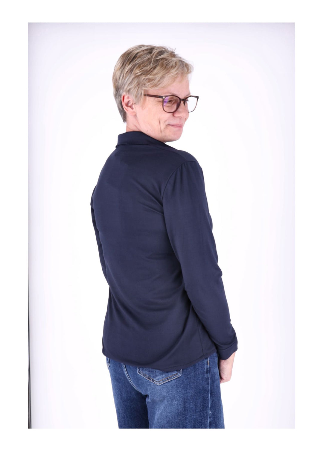 Splash of Color Bluse Uni Damen