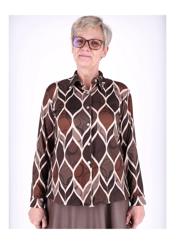 Splash of Color Damen Bluse Raute